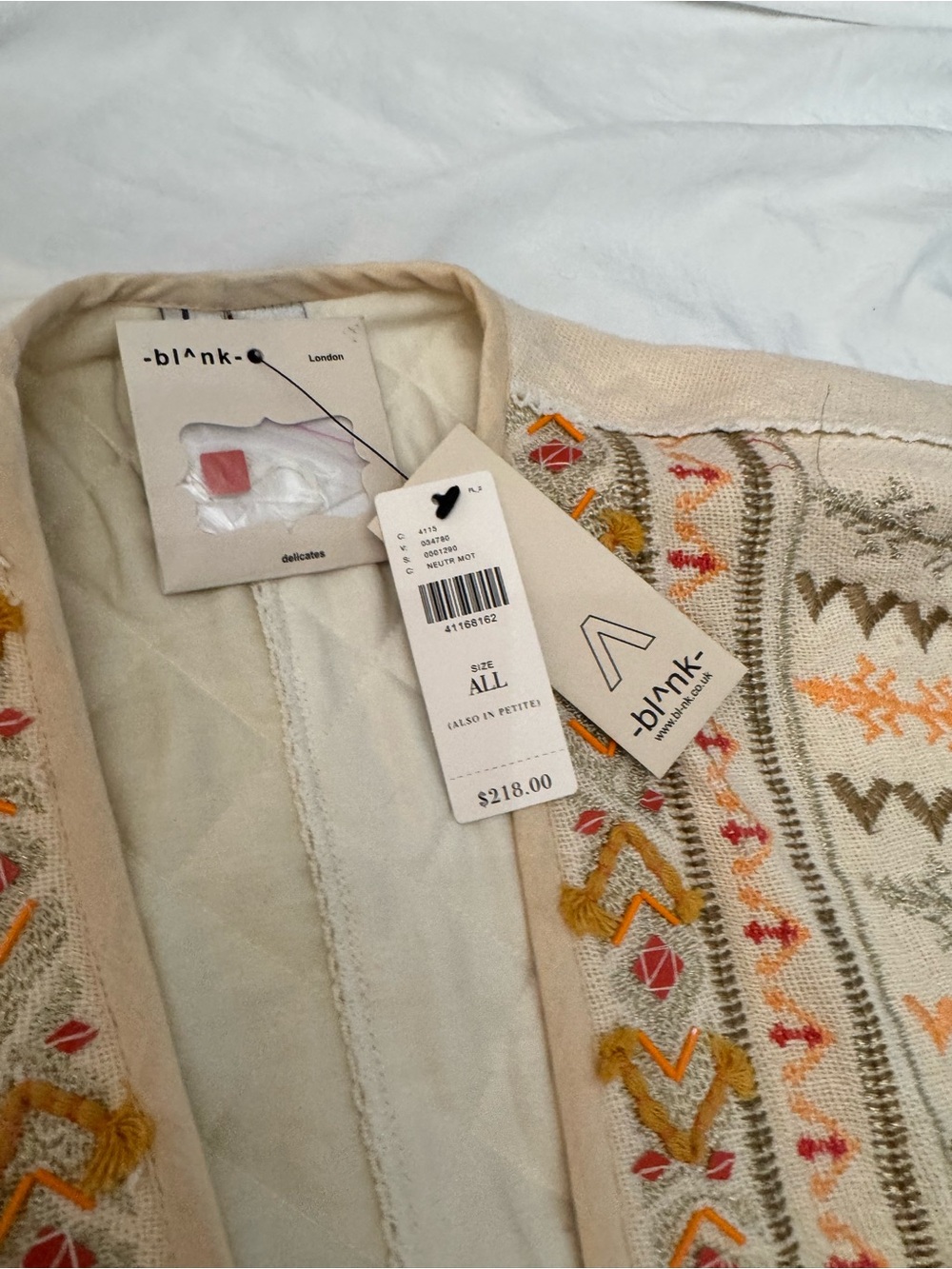 Anthropologie Bl^nk London Paloma Embroidered Kimono Jacket - Picture 9 of 13